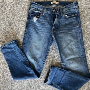 Gap real straight denim jeans size 27P